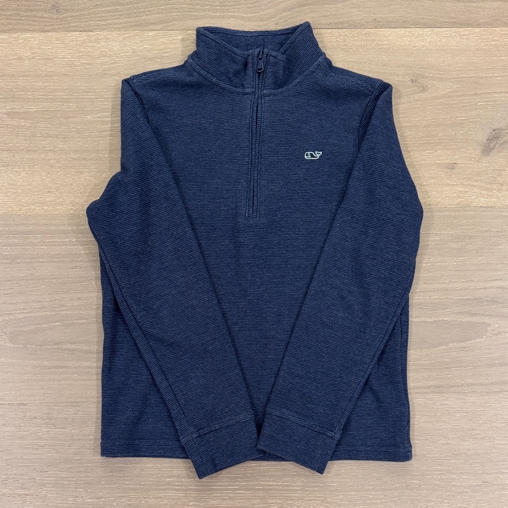 Boys Navy Blue Vineyard Vines Quarter Zip